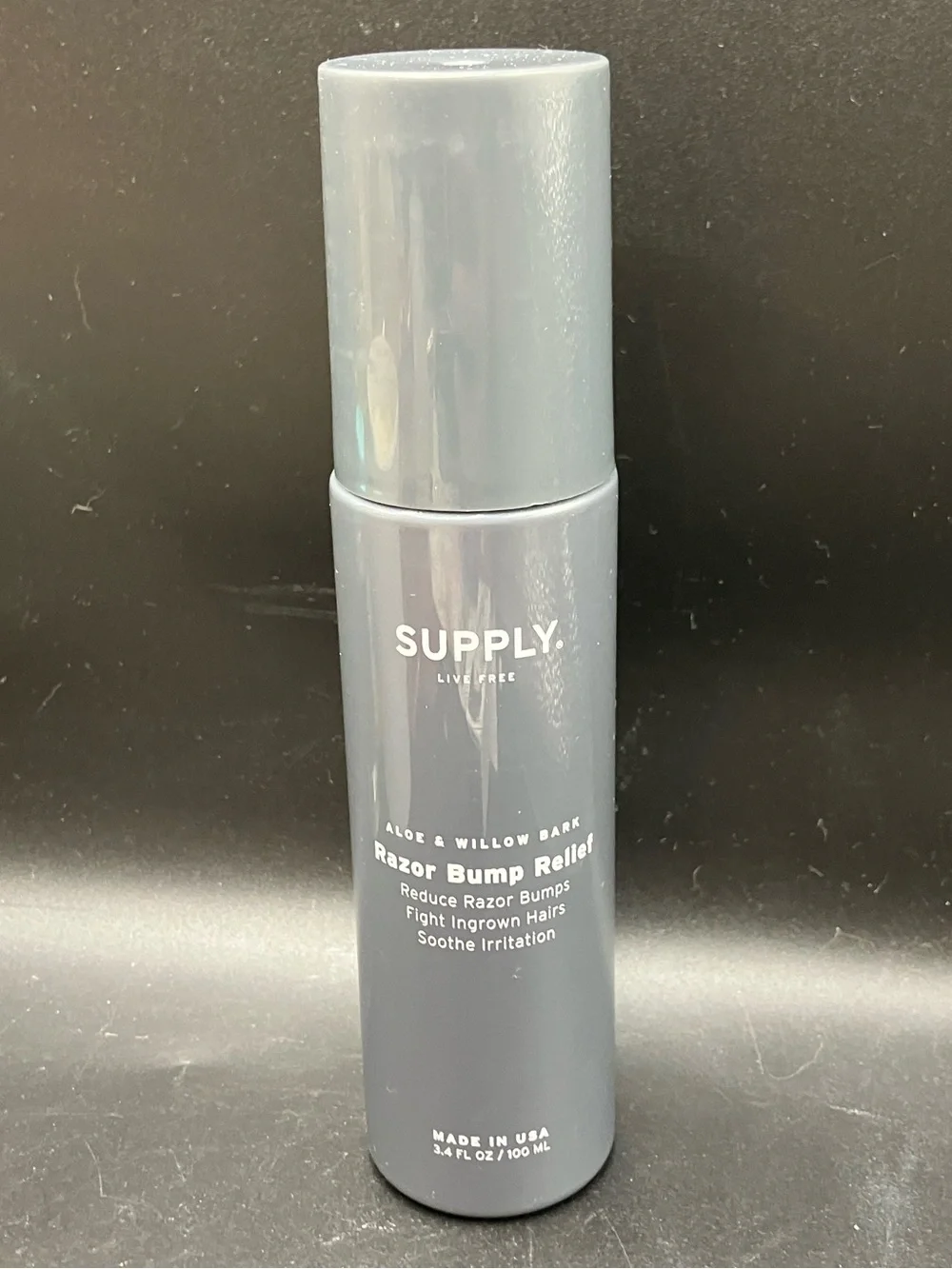 Supply Live Free Aloe & Willow Bark Razor Bump Relief 3.4 fl oz Made in USA